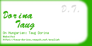 dorina taug business card